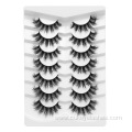 7 pairs false eyelashes handmade natural strip lashes